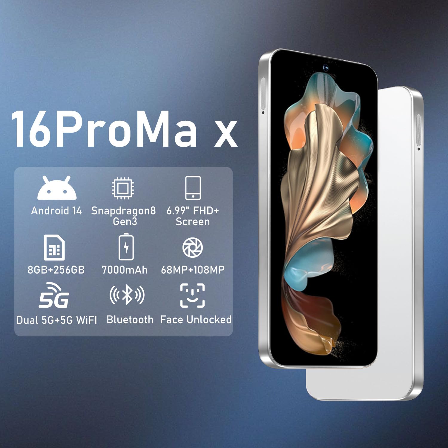 Amazon.com: VSQAOF 16PROMA X Unlocked Phone,8+256GB